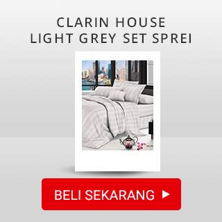 Clarin House Light Grey Set Sprei